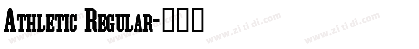 Athletic Regular字体转换